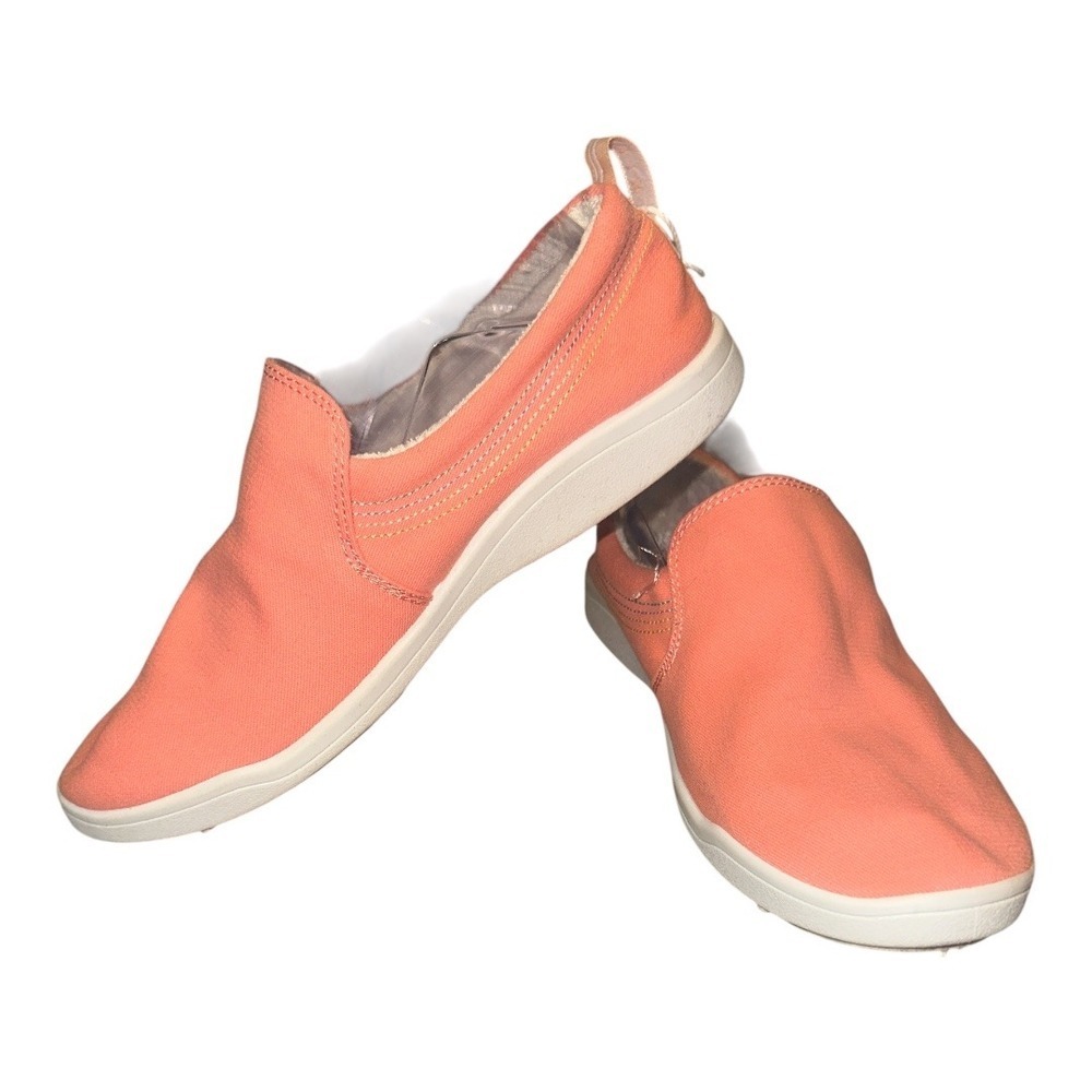 Vionic Beach Marshall Womens Coral Canvas Slip On Sneaker, 8